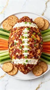 Jalapeño Popper Football Cheese Ball