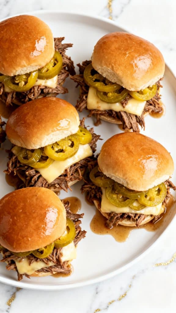Crockpot Mississippi Pot Roast Sliders