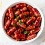 Slow Cooker Cranberry BBQ Little Smokies