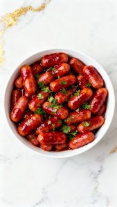 Slow Cooker Cranberry BBQ Little Smokies