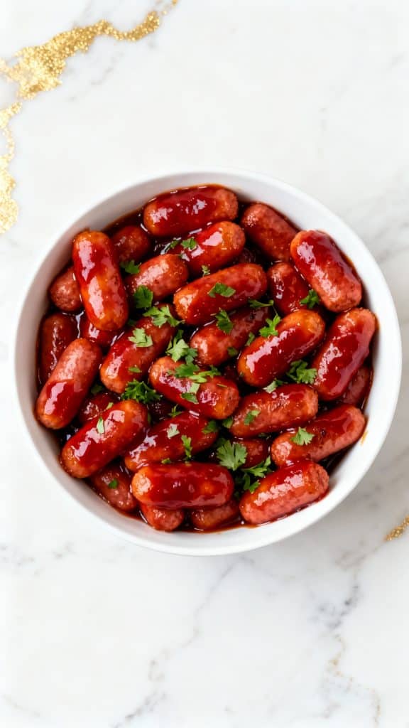 Slow Cooker Cranberry BBQ Little Smokies