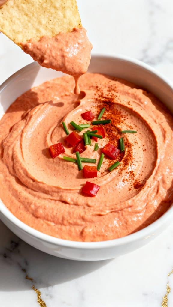 Cottage Cheese & Roasted Red Pepper Dip