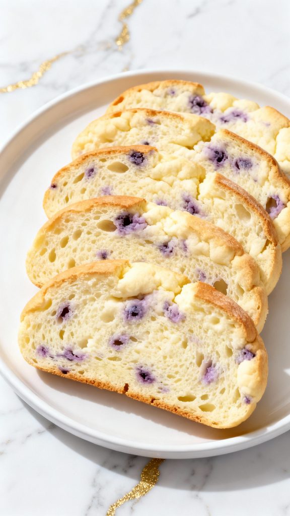 Cottage Cheese Blueberry Cloud Bread