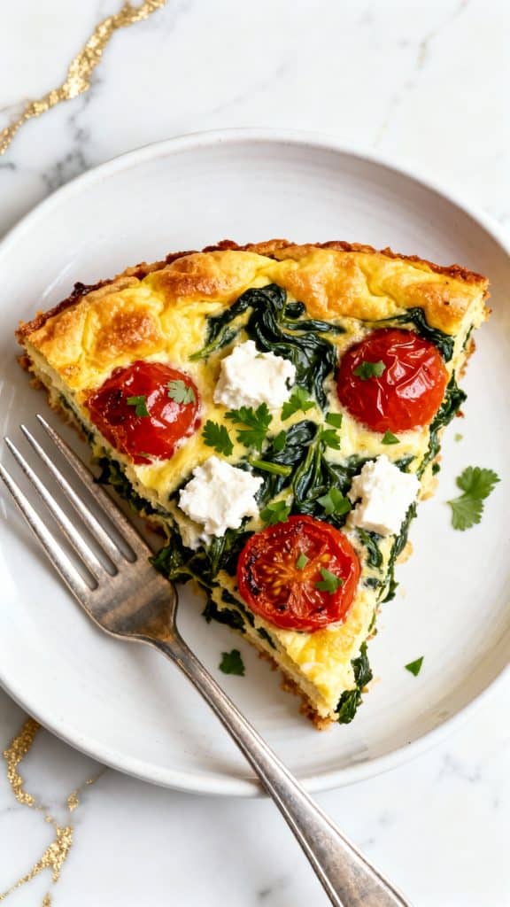 Spinach, Tomato & Feta Breakfast Casserole