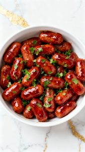 Crockpot Bourbon BBQ Little Smokies