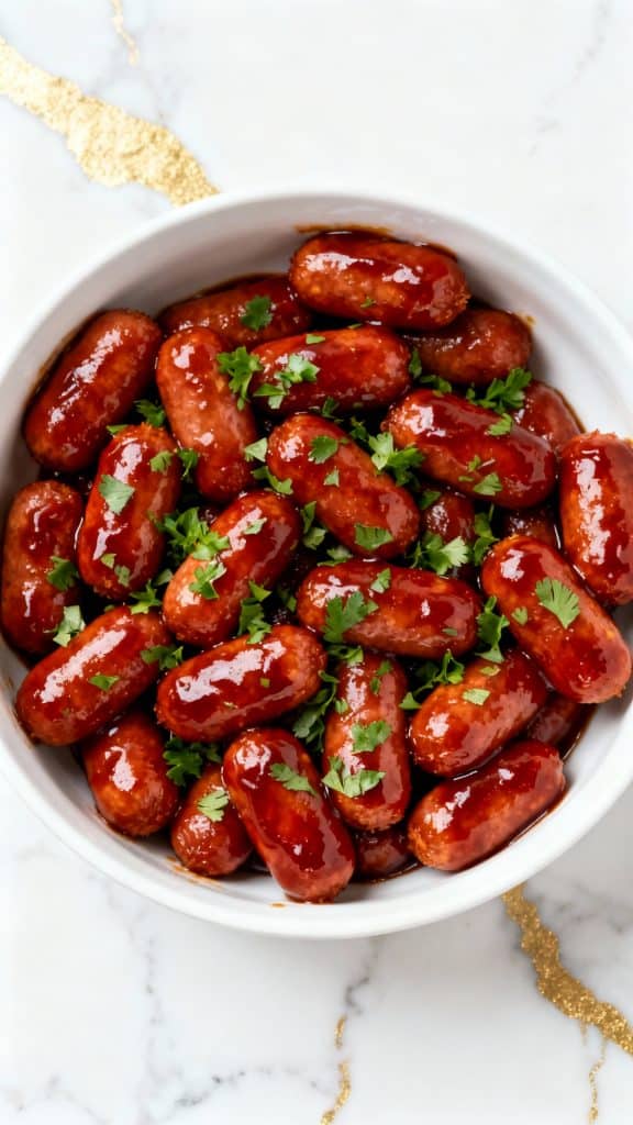 Crockpot Bourbon BBQ Little Smokies