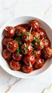 Crockpot Cocktail Meatballs