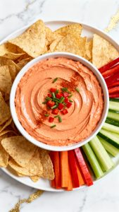 Cottage Cheese & Roasted Red Pepper Dip