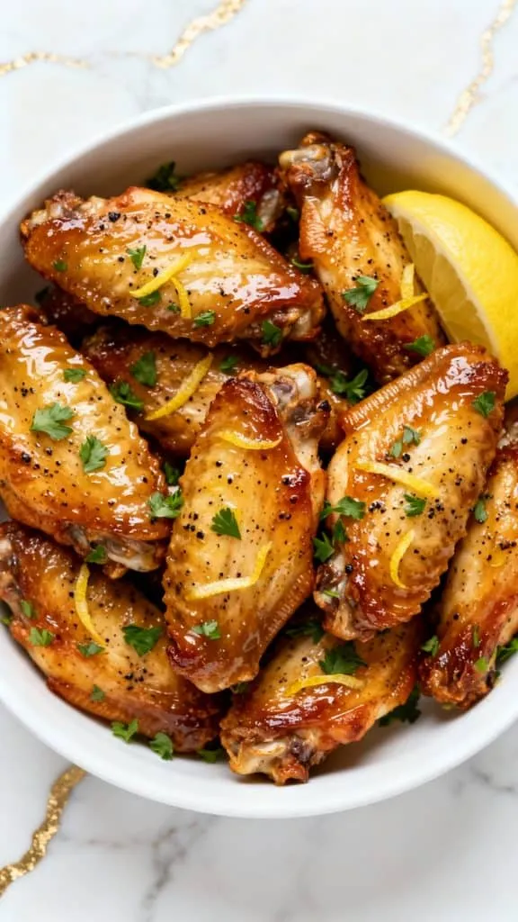 Air Fryer Lemon Pepper Wings