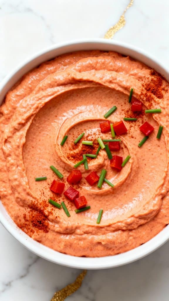 Cottage Cheese & Roasted Red Pepper Dip