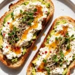 Spicy Cottage Cheese Avocado Toast