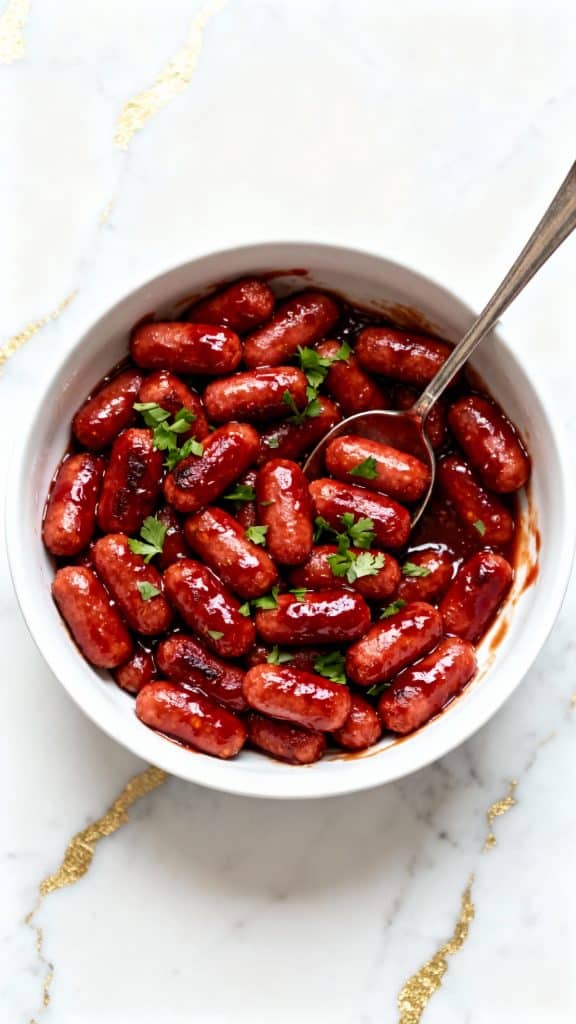 Slow Cooker Cranberry BBQ Little Smokies