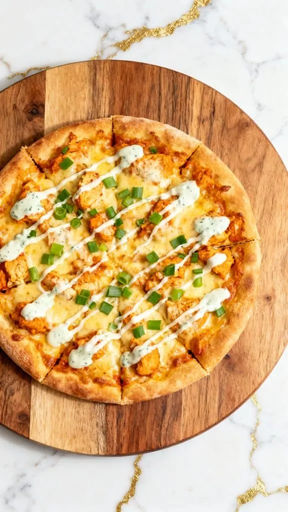 Game Day Buffalo Chicken Pizza