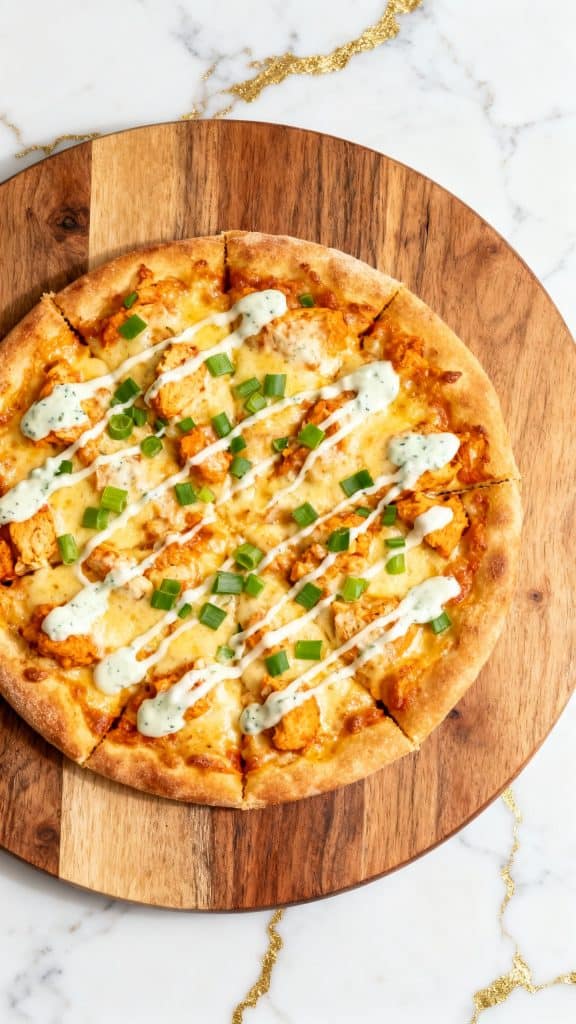 Game Day Buffalo Chicken Pizza