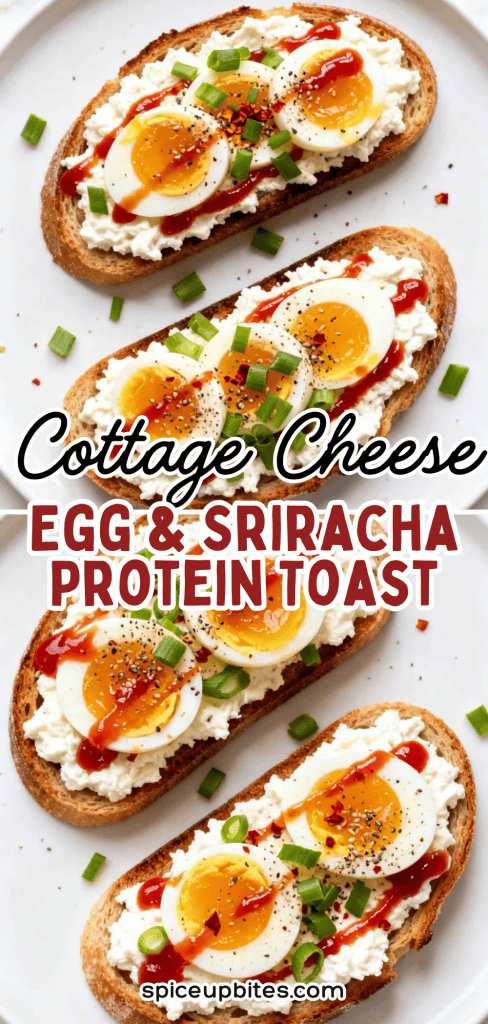 Cottage Cheese Egg & Sriracha Protein Toast 5