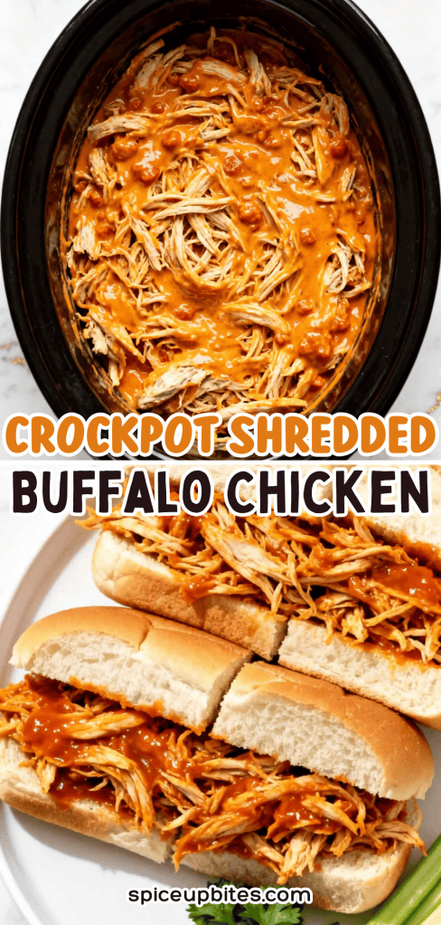 Crockpot Shredded Buffalo Chicken 6