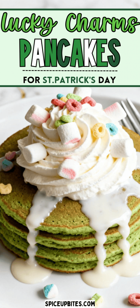 St. Patrick’s Day Lucky Charms Pancakes 4