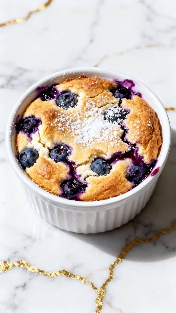 Baked Blueberry Cottage Cheese Bowls