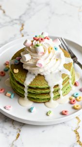 St. Patrick’s Day Lucky Charms Pancakes