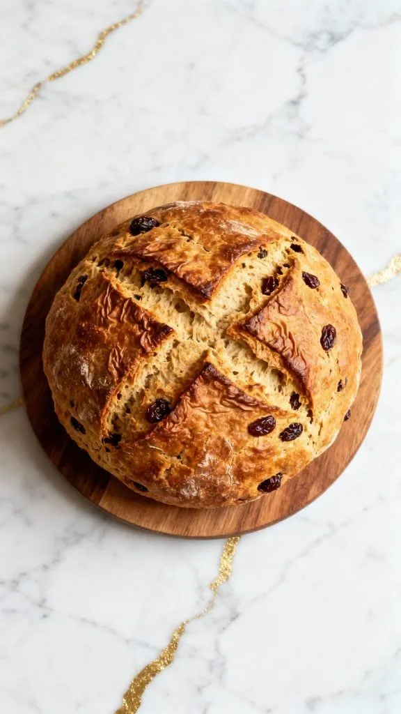 Irish Soda Bread with Raisins