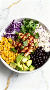 BBQ Chicken Cottage Cheese Bowl