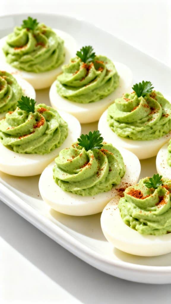 Shamrock Deviled Eggs