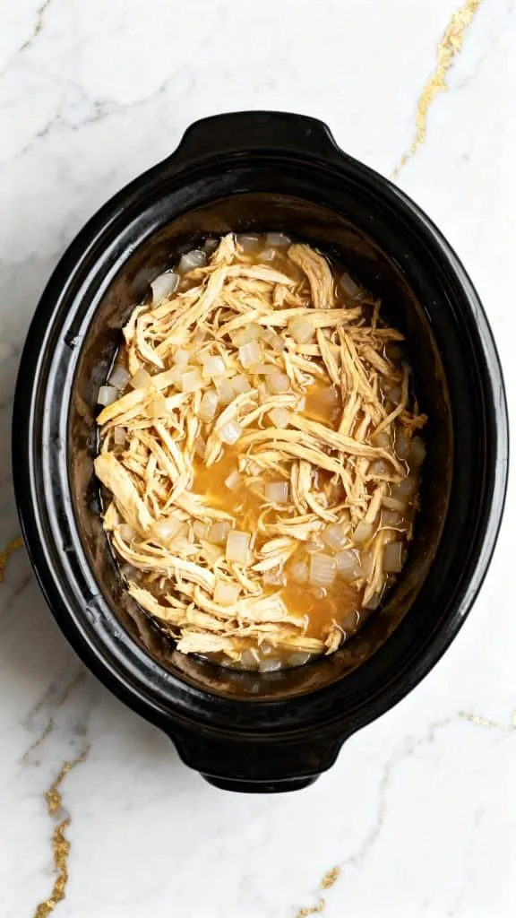 Juicy Crockpot Shredded Chicken