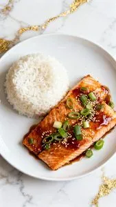 Air Fryer Honey Soy Salmon