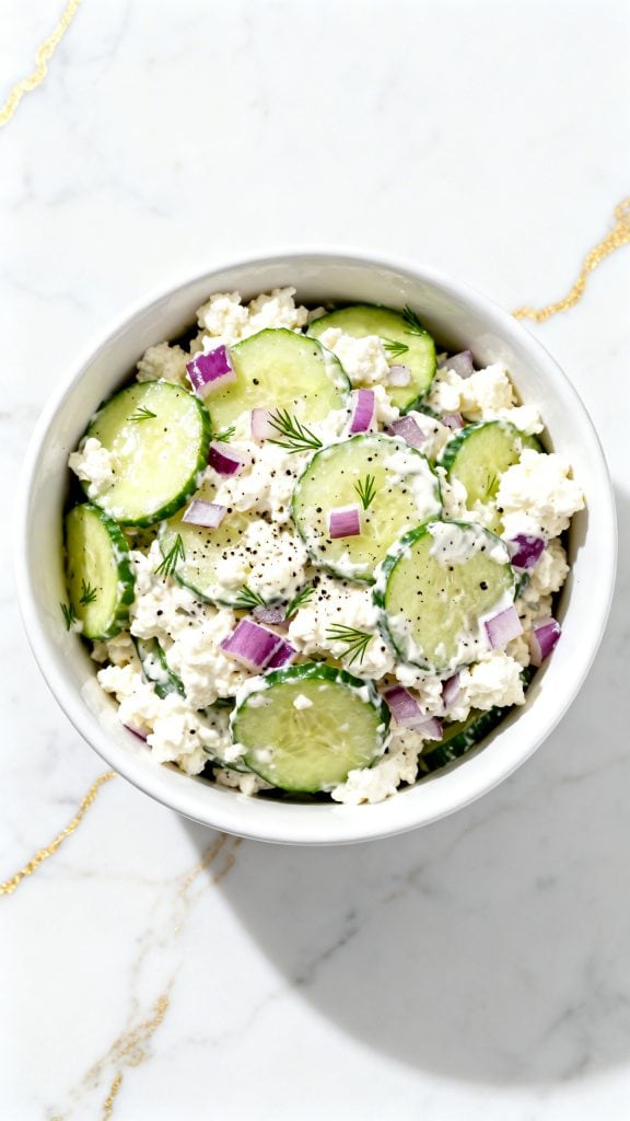 Cottage Cheese and Cucumber Salad