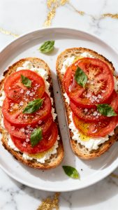 Cottage Cheese and Tomato Toast