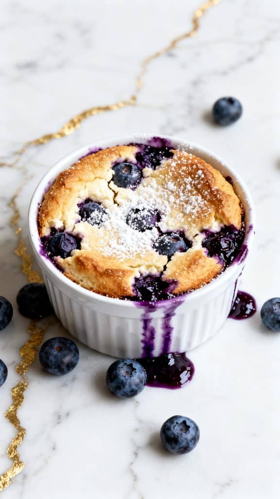 Baked Blueberry Cottage Cheese Bowls