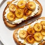 Air Fryer Banana Cottage Cheese Toast