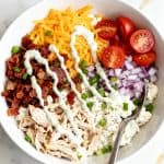 Chicken Bacon Ranch Cottage Cheese Bowl