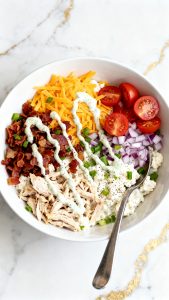 Chicken Bacon Ranch Cottage Cheese Bowl