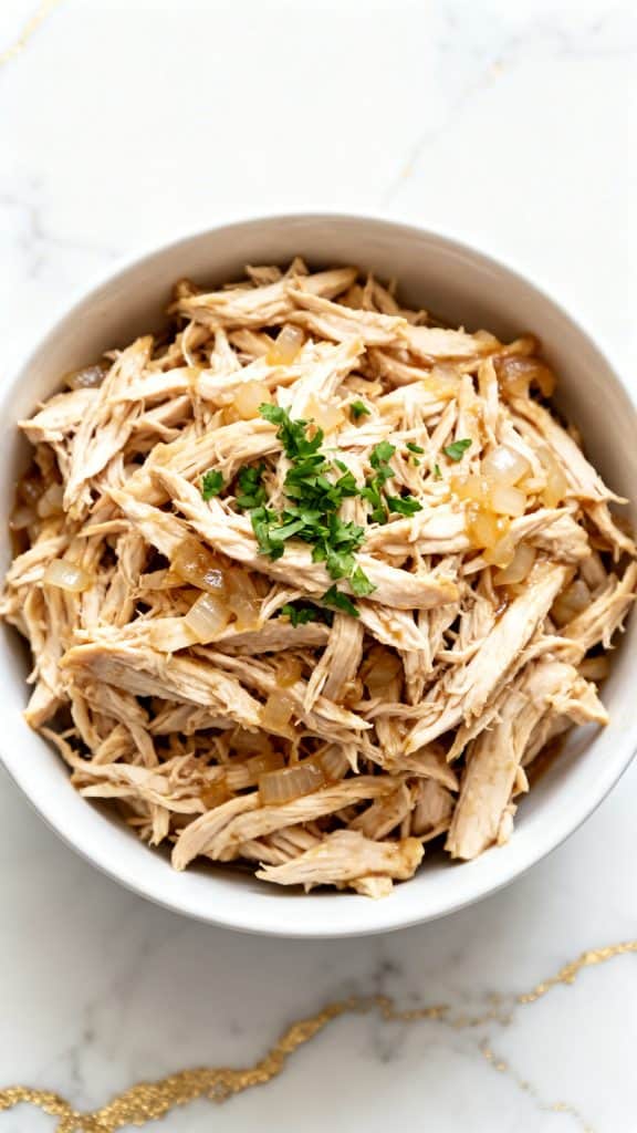 Juicy Crockpot Shredded Chicken