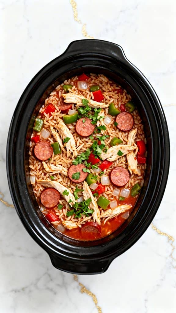 Slow Cooker Chicken Jambalaya