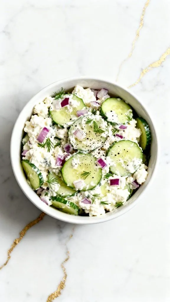 Cottage Cheese and Cucumber Salad