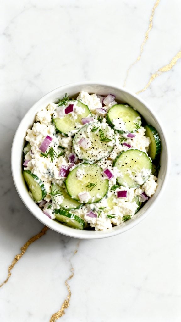 Cottage Cheese and Cucumber Salad