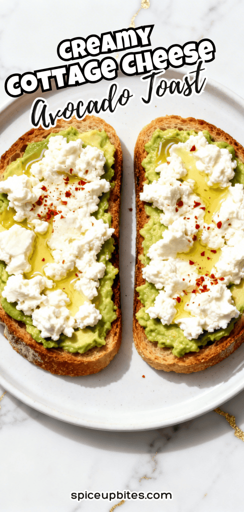 Creamy Cottage Cheese Avocado Toast 