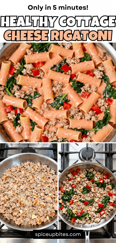 Healthy Cottage Cheese Rigatoni