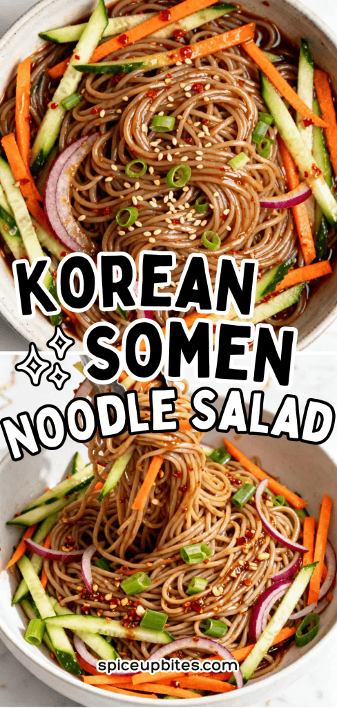 Korean Somen Noodle Salad with Soy Sauce 3