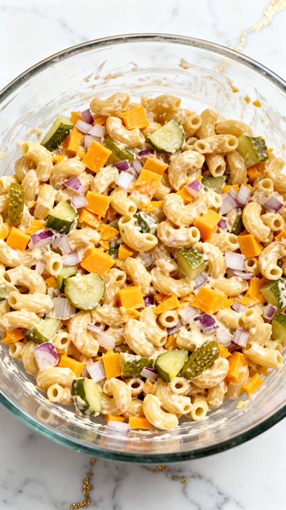 Dill Pickle Pasta Salad