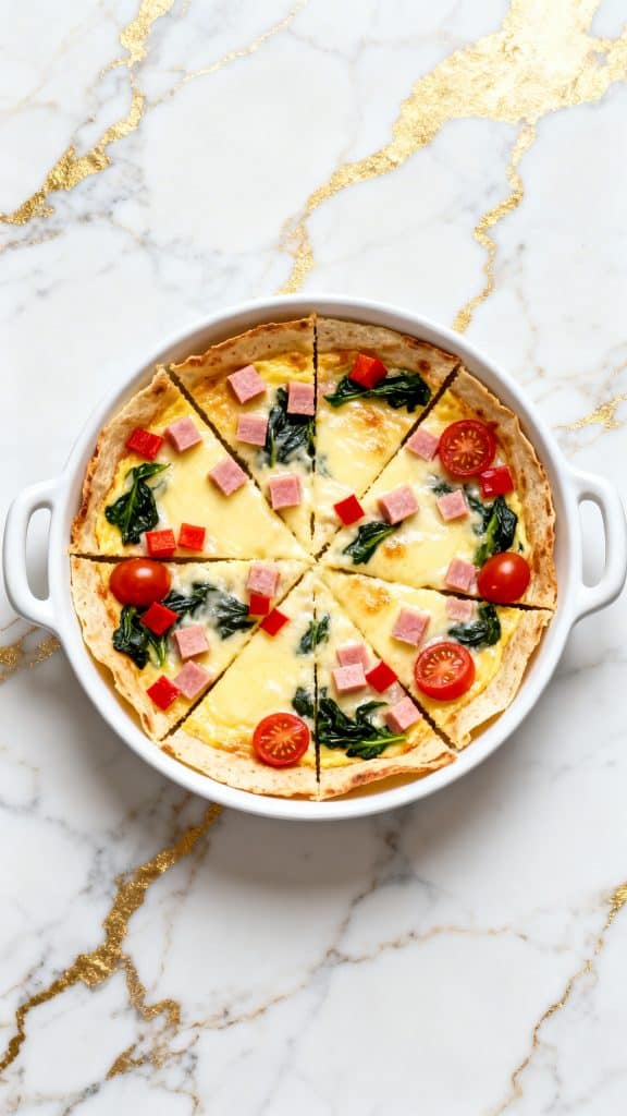 Cottage Cheese Baked Egg Tortilla