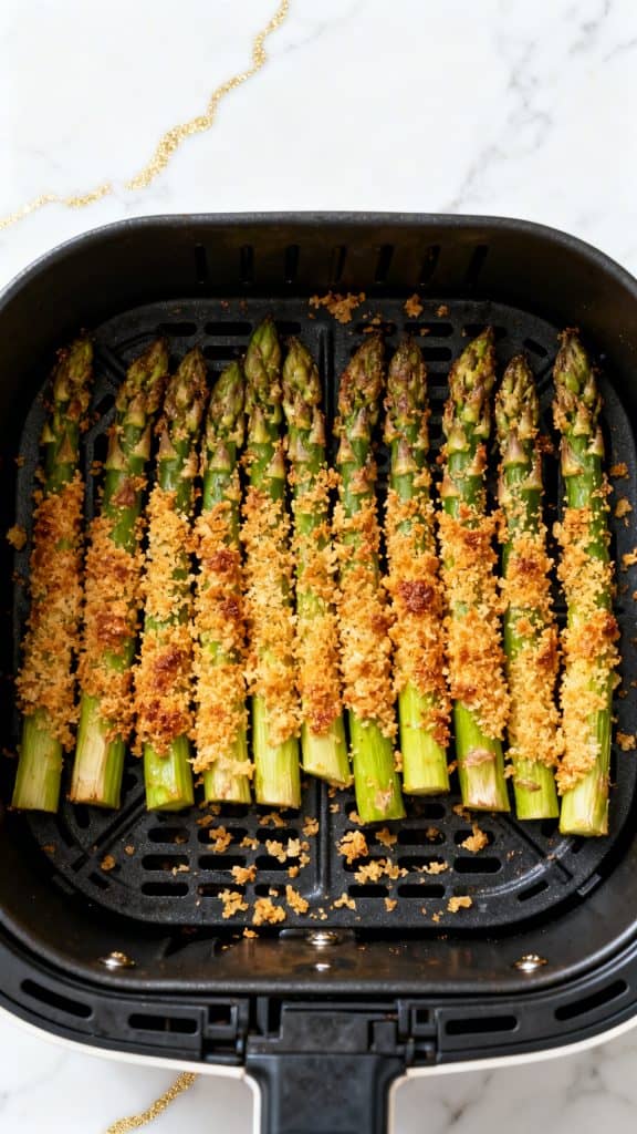 Air-Fried Asparagus with Parmesan