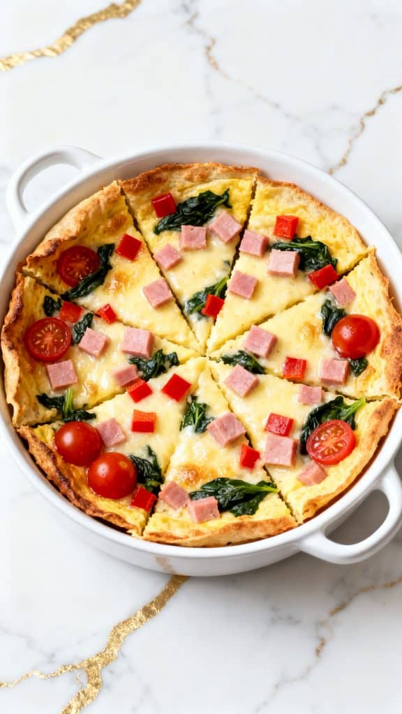 Cottage Cheese Baked Egg Tortilla