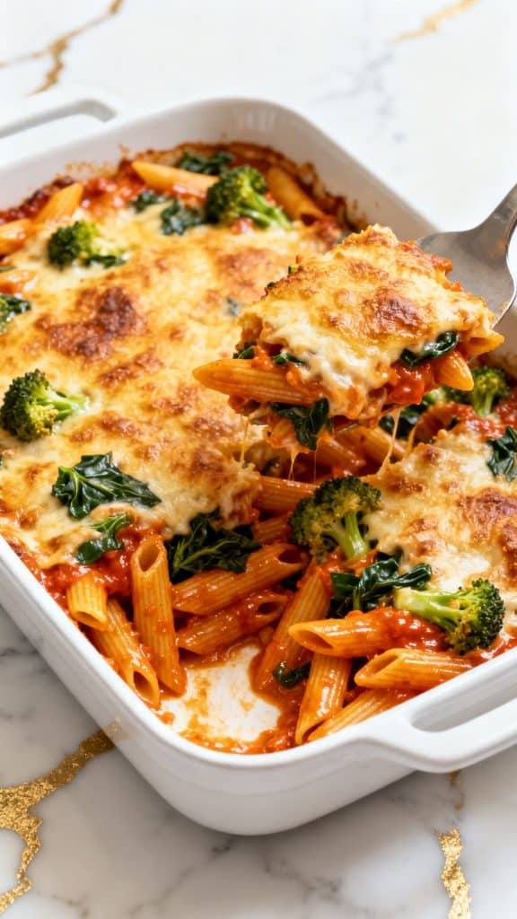 Healthy Cottage Cheese Pasta Bake