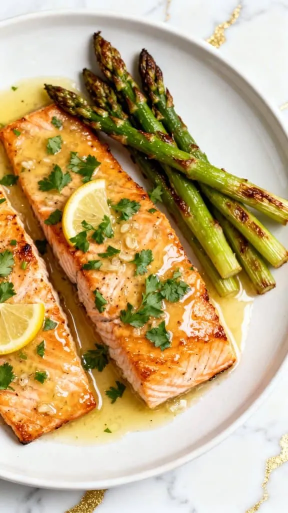 Air Fryer Garlic Butter Salmon