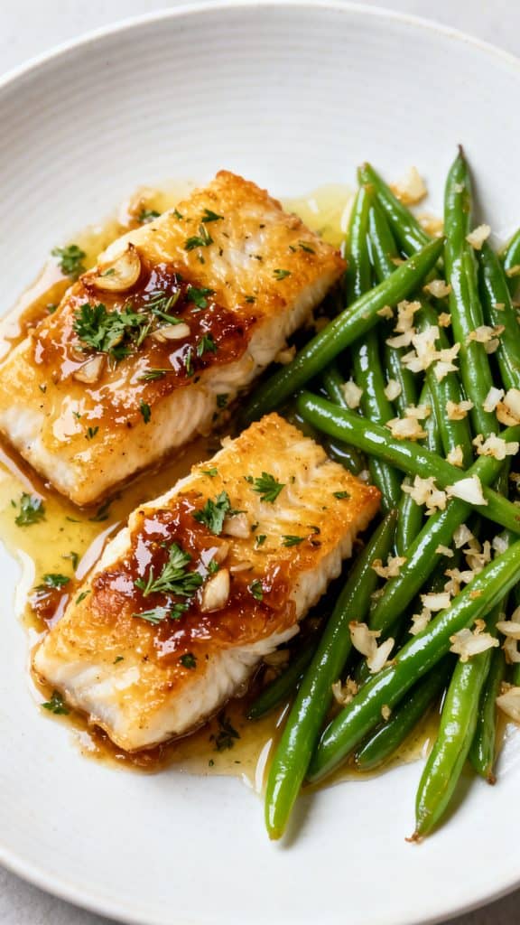 Air Fryer Keto Lemon Garlic Butter Cod