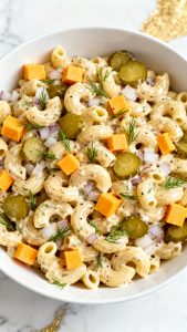 Dill Pickle Pasta Salad