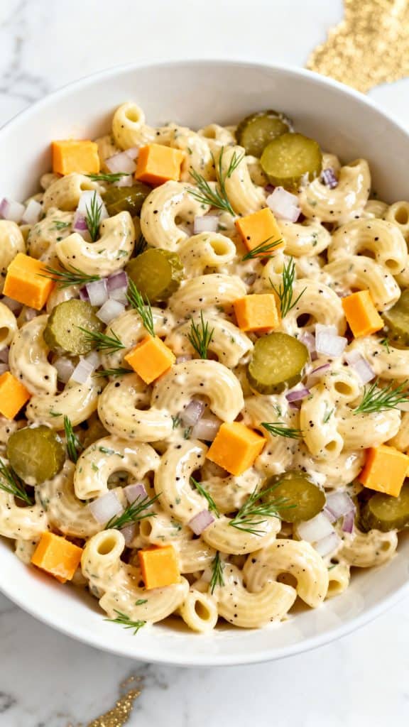Dill Pickle Pasta Salad